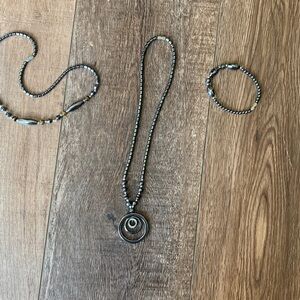 Elegant Black Beaded jewelry set